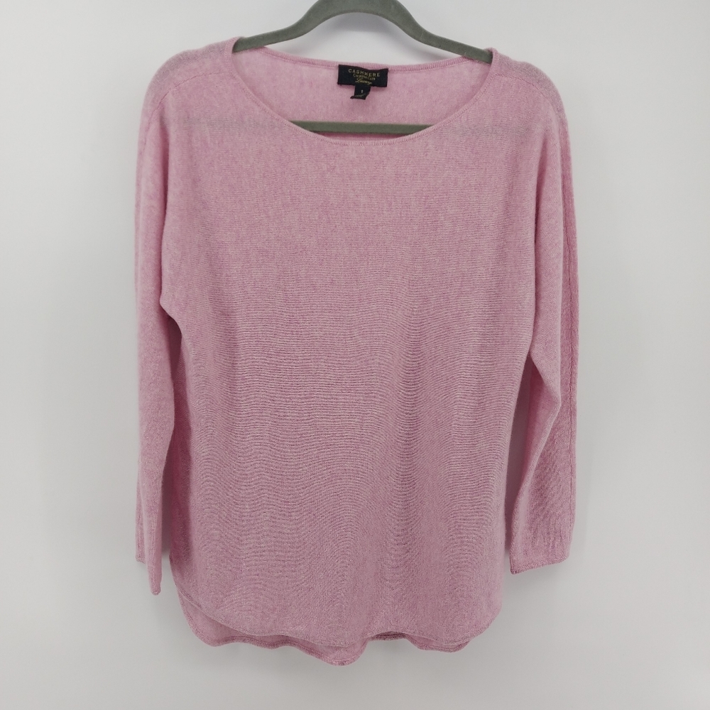 Charter Club Cashmere Pink Size Small Round Neck Sweater